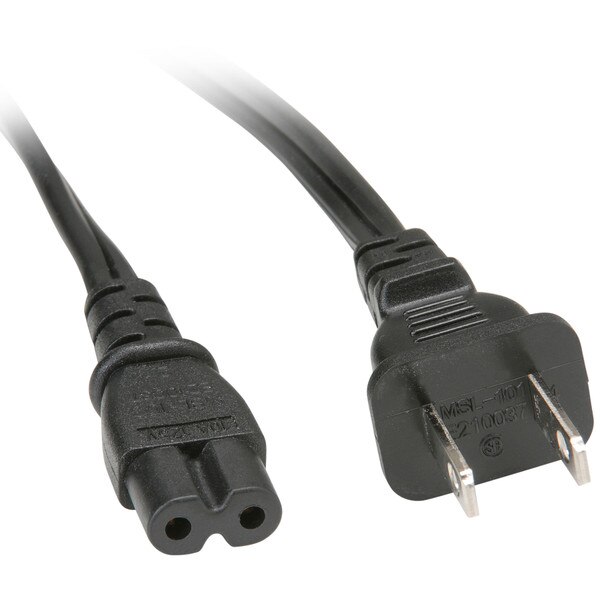 AC Power Cord Figure 8 NEMA 115P to IEC60320C7 18 AWG 2C 10A SPT2